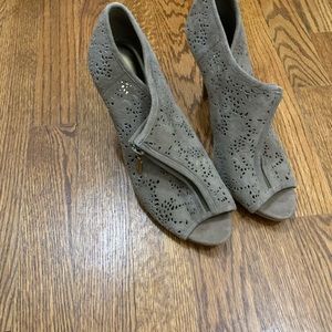 BCBG booties and wedge sandals!